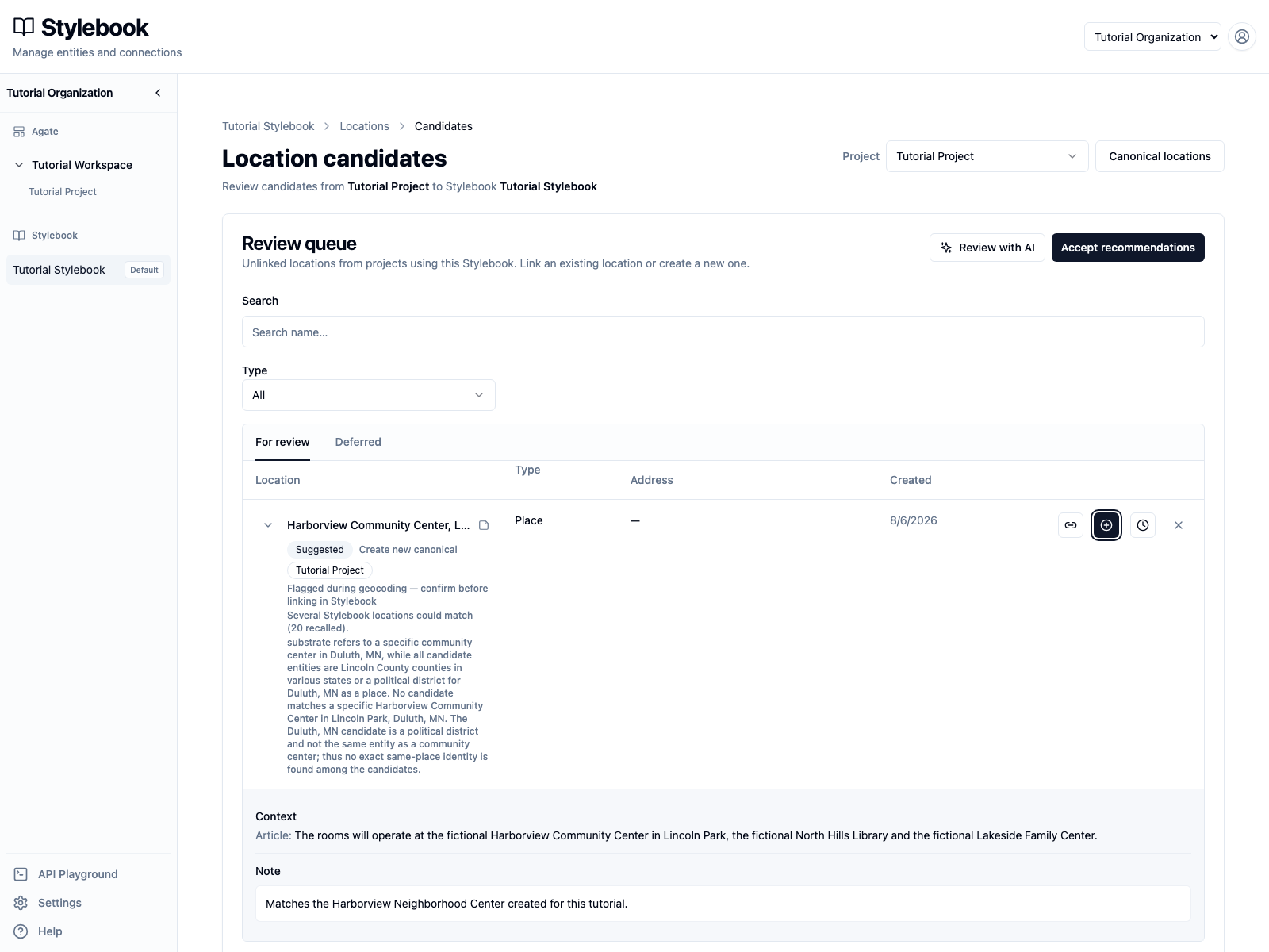 Candidate context and editor note