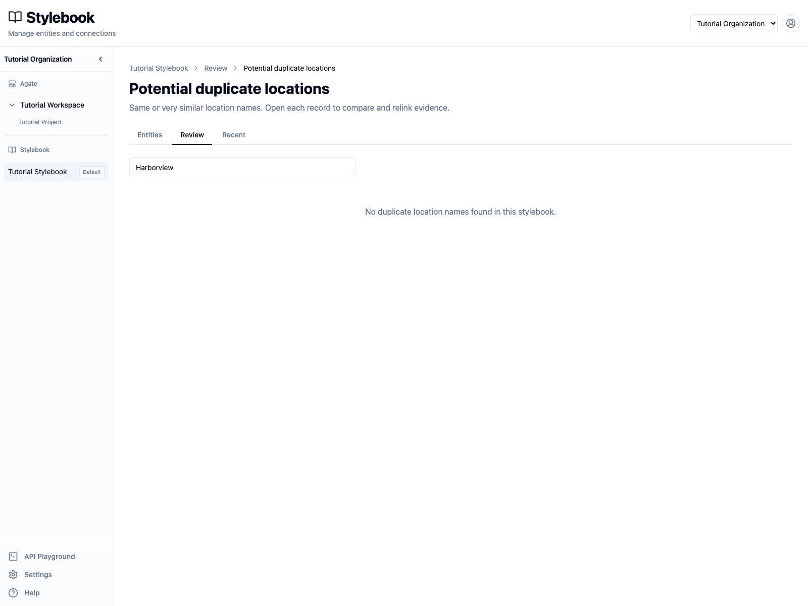 Harborview duplicate result cleared